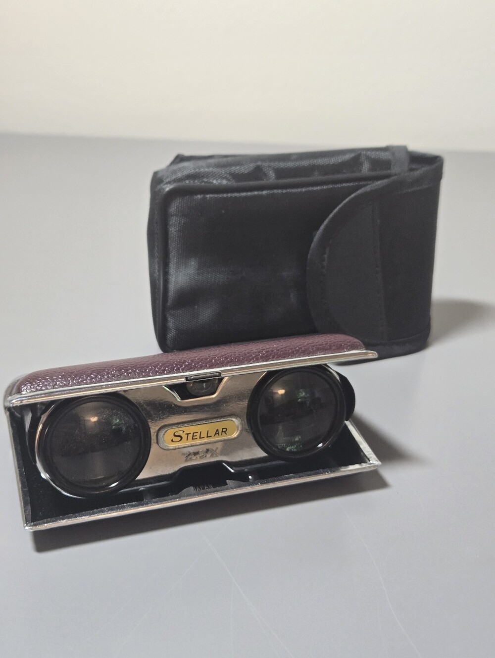 Vintage Stellar Opera Glasses & Case 2.5 Magnifying Binoculars Symphony Concert - Picture 6 of 10